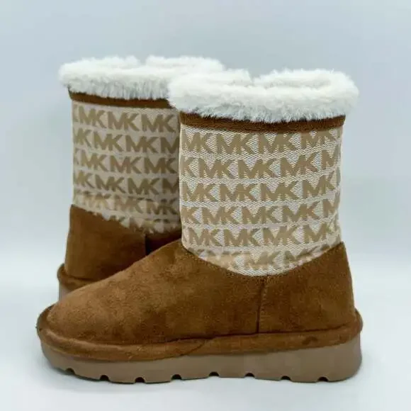 Michael Kors Little Kids’ Marilu Brown Fleece Lined Boots Size 11 - Picture 5 of 8